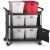 Rubbermaid Locking Mail Center Cart