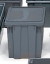 MAILROOM SORTING, NEST AND STACK BINS/TOTES;19.5 X 13 X 12, GREY N1021293